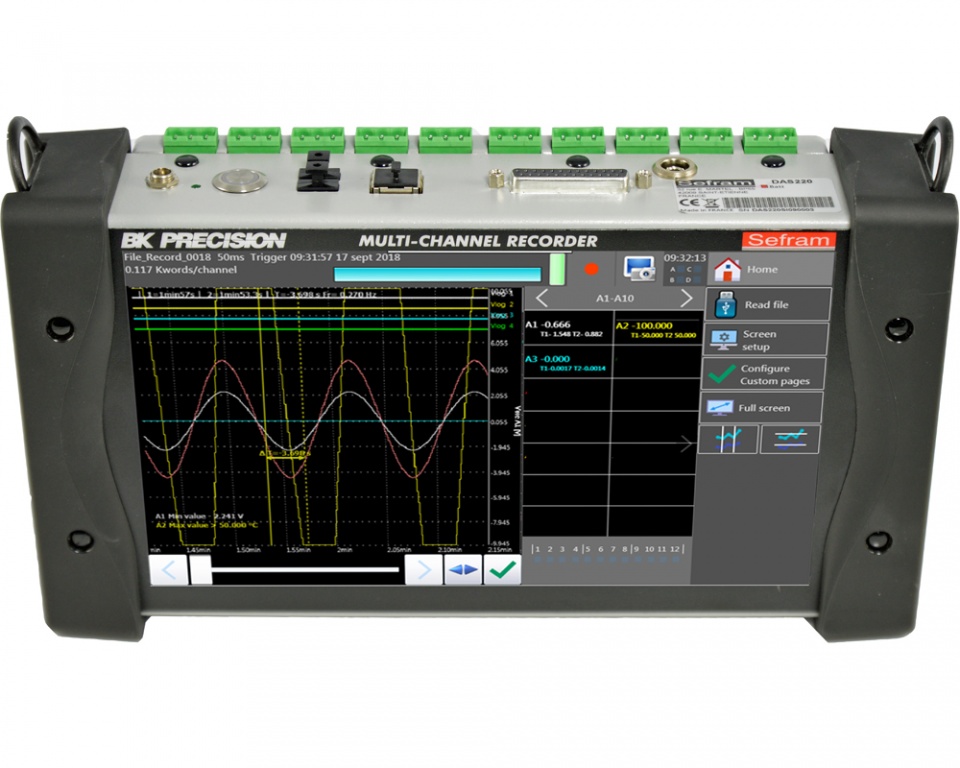 Datalogger Sefram DAS 220 BAT - obrázok 4
