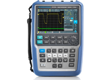 Rohde & Schwarz RTH1000, R&S RTH 1002 / 1004, osciloskop, prenosný, batérový, galvanicky izolované kanály, 500 MHz, 5 GSa/s, dekódovanie zberníc, logický analyzátor, harmonická analýza, predvedenie, zapožičanie.