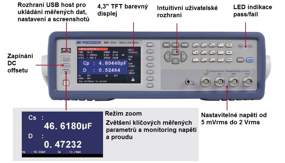 LCR meter BK Precision BK895 - obrázok 5