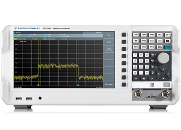 Základný spektrálny analyzátor, stolný analyzátor spektra, Rohde & Schwarz FPC1500, tracking generátor, predzosilňovač, predvedenie, zapožičanie