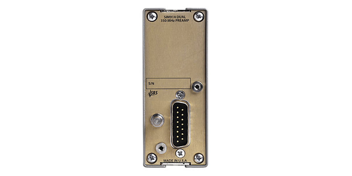 2-kanálový 350 MHz predzosilňovač Stanford Research Systems SIM914 - obrázok 