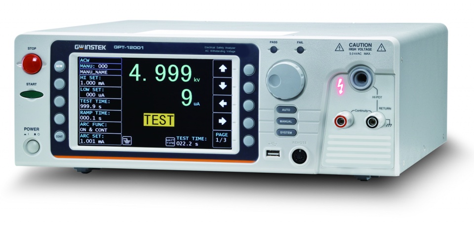 Rada testerov elektrickej bezpečnosti GW Instek GPT-12001, 12002, 12003, 12004 - obrázok 3