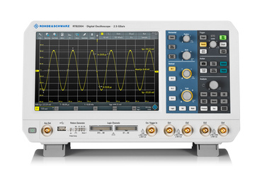 Osciloskop, Rohde & Schwarz, R&S, RTB2000, RTB 2000, 300 MHz, veľký displej, predvedenie, zapožičanie